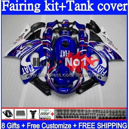 Thundercat For YAMAHA YZF-600R YZF 600R 38MC.0 YZF600R 1996 1997 1998 1999 2000 2001 96 97 98 99 00 01 02 Fairing Blue white Hot
