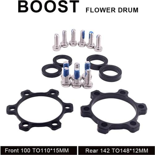 MTB Bicycle Boost Hubs 142MM to 148MM Conversion 110MM Conversion Kit Rear Hub Adapter Front Hub