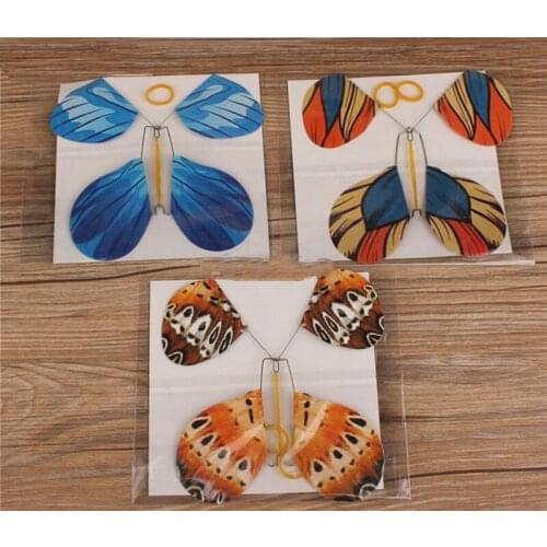 5 pcs magic flying butterfly change from empty hands freedom butterfly close up magic tricks magia kids toy funny gadgets