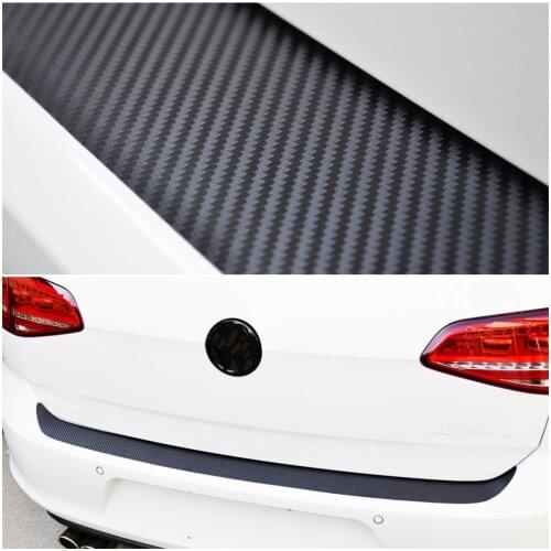 Car Rear Bumper Protection Carbon Fiber Sticker for VW MK7 GTI Golf 6 Golf 7GTE Anti-scratched Spare Parts