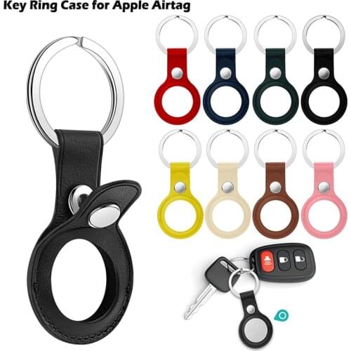 Protective Case For AirTags Anti-Fall Anti-Scratch Accessories Leather Protector Cover Shell Sleeve For Air Tags Locator Tracker