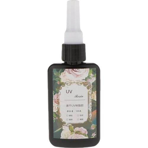 10/25/50/60/100g UV Curing Epoxy Resin Hard Type Non-Toxic For DIY Crafts