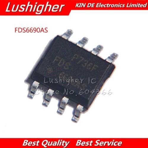 10PCS FDS6690AS SOP8 FDS6690 FDS 6690AS SMD