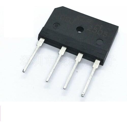 10PCS GBJ2506 2506 25A 600V ZIP-4