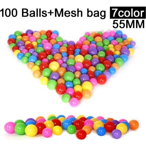 100 Balls Outdoor Sport Ball Colorful Soft Water Pool Ocean Wave Ball Baby Children Funny Toys Eco-Friendly Stress Air Ball