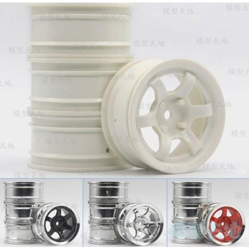 4pc 1/10 On-Road Drift Sports Car 52*26MM Plating Wheel Hub 1.9Inch Climb Car Wheel Rim For HSP Tamiya HPI Kyosho 94123 D4 9060