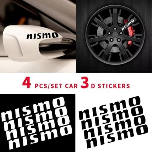 4pcs fashion Car styling Car Door Handle Decoration Sticker For NISMO Nissans Tiida Teana Skyline Juke X-trail Almera Qashqai