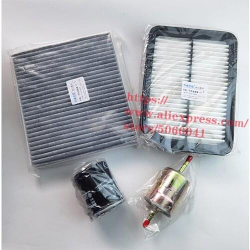 4pcs/set Filter kit for 2018 new CHANGAN CS35 plus 1.6L air filter&oil filter&fuel filter&cabin air filter