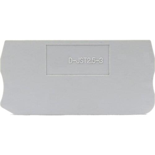 50pcs D-ST Phoenix ST PT Series Din Rail Terminal Blocks End Cover Plate End Cover for PT2.5 or PE PT2.5-TWIN PT2.5PE and Quttro