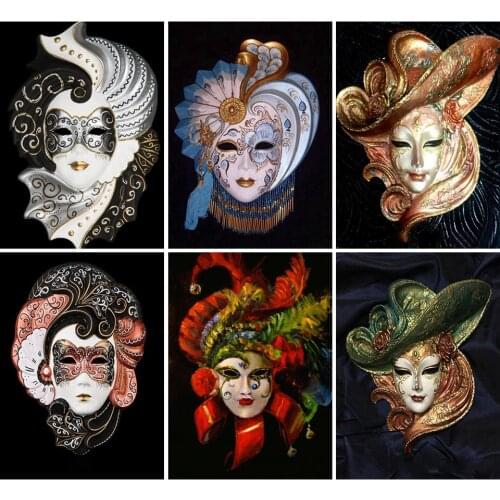 5D DIY Diamond Painting Mask landscape Cross Stitch Kit Full Drill Embroidery Mosaic Art Picture of Rhinestones Home Decor Gift