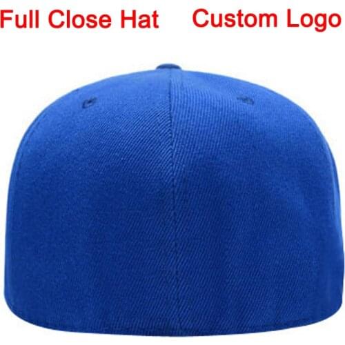 Baseball Fitted cap adult kids suitable size tennis golf sun cap custom logo customized design full close hat