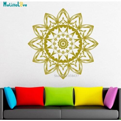 Large mandala Wall Sticker Home Decoration vinyl Stickers Home Decoration Wallpaper Living Room Decor Bedroom Mural BB292