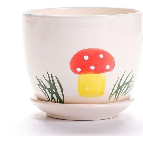 Printing More Meat Flower Pot For Succulents Fleshy Plants Flowerpot Ceramic Small Home/Garden/Office Decoration Pots Flowers