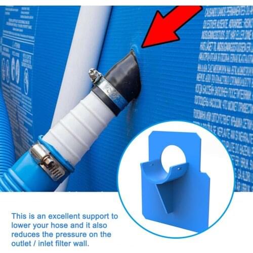 Pool Pipe Holder High Stability Compact ABS Swimming Pool Pipe Mount Supports Fits for Outdoor Pool Pipe Holder