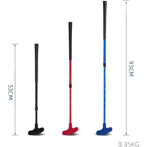 Kids Junior Golf Putter Club Children Double Side Mini Rubber Head Putter Retractable Height Kids Adults Golf Putter