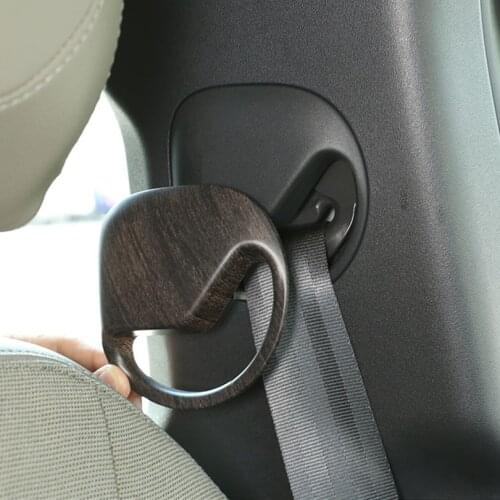 For Land Rover Defender 110 2020 2021 ABS Chrome Car Front Row Seat Belt Decoration Cover Stickers Interior Accessories