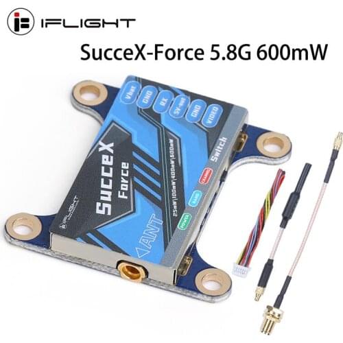 IFlight SucceX-Force 5.8G 25mW/100mW/400mW/600mW VTX Adjustable Video Transmitter with MMCX Built-in self-check for FPV Drone