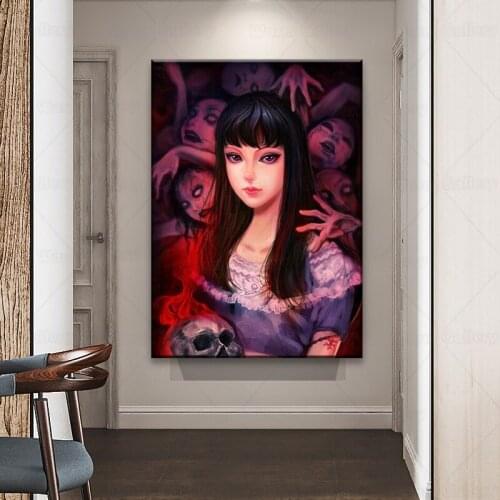 Anime Tomie Kawakami Junji Ito Painting wall Art Canvas for Living room home bedroom study dorm decoration prints
