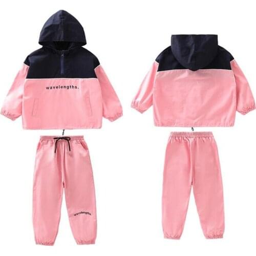Girls Clothing Sets Children Fashion Active Jackets Zipper Coat Pant Set 2020 Kids Clothing Autumn Sports Suit Tracksuit Outfit