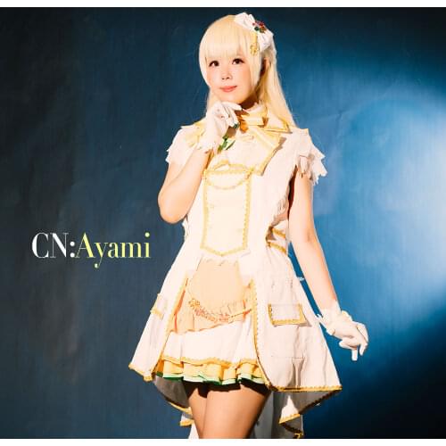 Cosplay Costume Anime Bang Dream! Shirasagi Chisato Pastel*Palettes 2nd Single Dresses Christmas Halloween Free shipping CG408