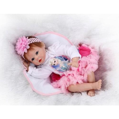 NPK dolls reborn baby gift 22inch 55cm soft silicone reborn bebe alive dolls brinquedo menina oyuncak bebek bonecas