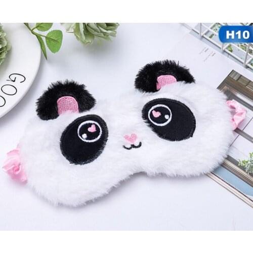Unicorn Panda Eye Mask Cartoon Variety Sleeping Mask Eyeshade Relax MaskPlush Eye Shade Cover Suitable For Travel Party Gifts