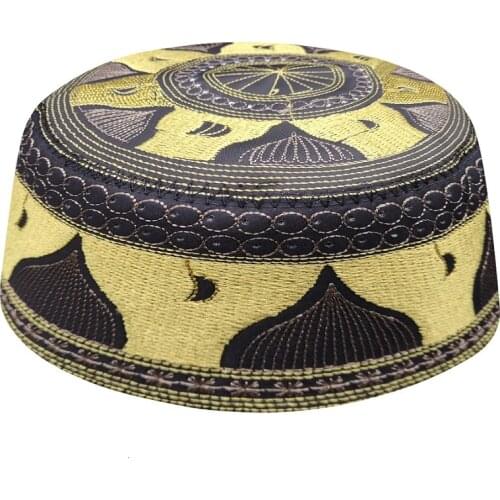 Men Kippot Bonnet Satin Allah Hats Prayer African Jewish Yarmulke Muslim Mens New Musulman Kippah Caps India Islam Arabic Kippa