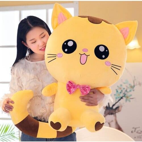 New toy cartoon Kitty plush toy sitting cat soft doll throw pillow toy birthday gift h1372