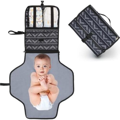 New 3 in 1 Waterproof Changing Pad Diaper Travel Multifunction Portable Baby Diaper Cover Mat Clean Hand Folding Diaper Bag