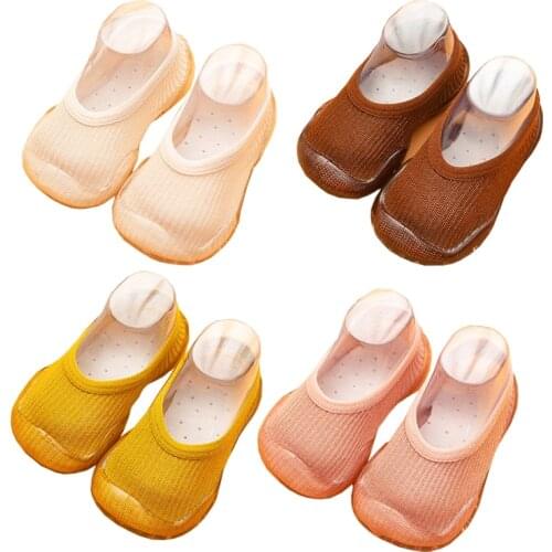 New Arrival First Walkers Solid Color Baby Stuff Shallow Casual Toddler Shoes Non Slip Breathable Socks Cosas Para Bebes