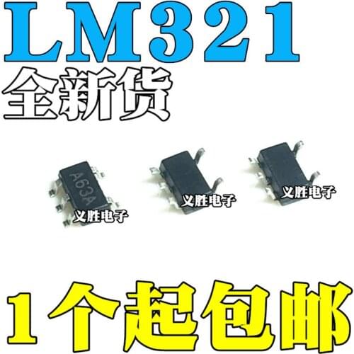 2PCS NEW LM321MX LM321 LM321MFX A63A SOT-23-5 Operational amplifier with low consumption