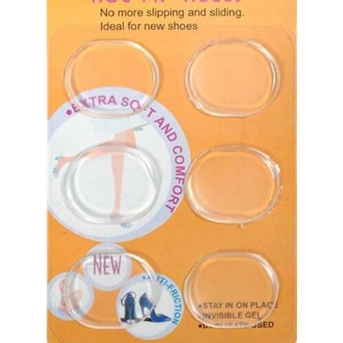 Wholesale foot care antifatigue free paste transparent heel paste anti slip silicone heel sticky as Invisible high heel accessor