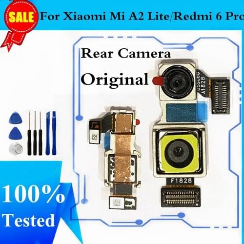 Original Camera For Xiaomi Mi A2 Lite Rear Camera Module Flex Cable For Redmi 6 Pro Back Big Camera Module Cable Replacement