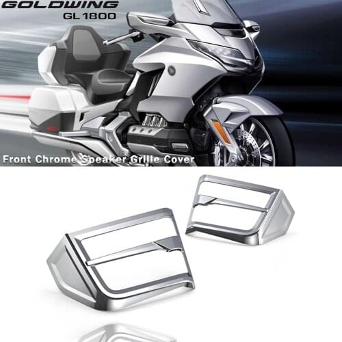 Motorcycle Front Chrome-Plated Speaker Grille Cover NEW For Honda Gold Wing 1800 F6B GL1800 2018 - 2020 Front decorative cover