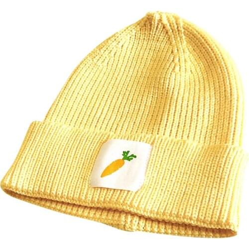 1pc Knit Beanie Hat Novelty Cute Fruit Pattern Beanie Cap Warm Hat Winter Knit Hat For Kids Clothing Accessories Unisex