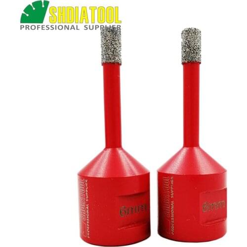 SHDIATOOL 2pcs M14 Vacuum Brazed Diamond Drilling Core Bits Drilling Bits Granite Marble Tile Ceramic Hole Saw Diamond DrillBit