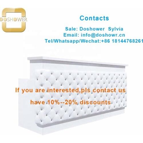 Bar front desk with nail customer chair for salon reception desk modern