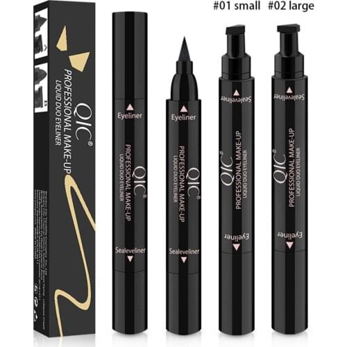 QIC Stamp Long Lasting Waterproof Liquid Eyeliner Pencil Fast Dry Eye Makeup