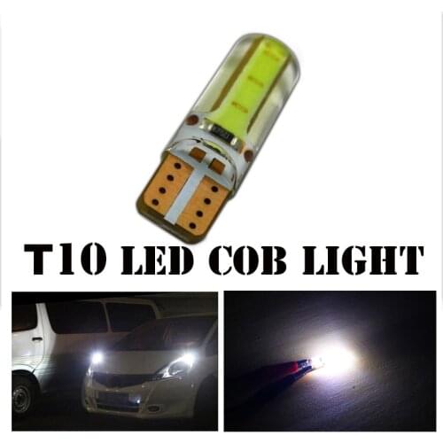 Car T10 Bulb LED Lamp For Front Side Light Rear License Plate Light COB Hight Brightness 6000K White Colour T 10 Lamp