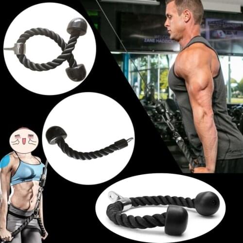 70cm Triceps Rope Pull Down Cord Heavy Duty Rope Exercise Gym Workout Muscles Home Gym Fitness Equipment