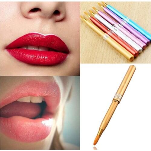 Women Retractable Lady Lip Eyeliner Brushes Makeup Cosmetic Gloss Lipstick Wands Eyeshadow Applicator Cosmetic Makeup Accessorie