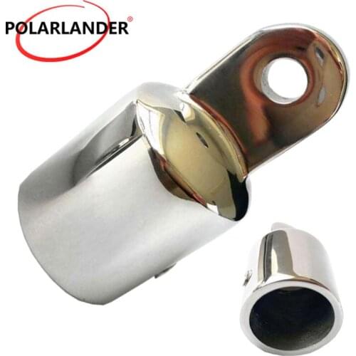 1 Piece 1 Inch 25mm Bimini Top Eye End Cap aluminum alloy Stainless Steel Umbrella Cap Hardware for Marine Boat Yacht