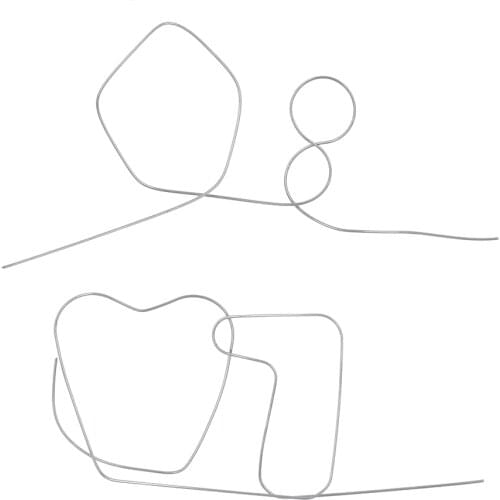 1 PCS New Easy Magic Nitinol Shape Meta Memory I Wire Fire Prediction Number Diamonds Professional Magician Tricks