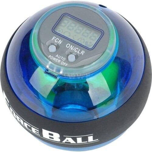 100Pcs/Lot For Force Ball Gyro Power Wrist Ball Arm Exerciser Strengthener LED With Speed Meter Counter 12000 RPMS 5 Colors