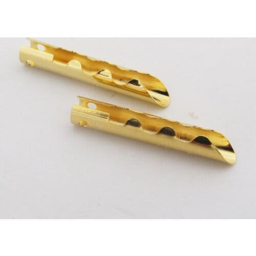100pcs Gold Plated Copper Banana BFA Z-Type 4mm Banana Plug Speaker Cable Connectors