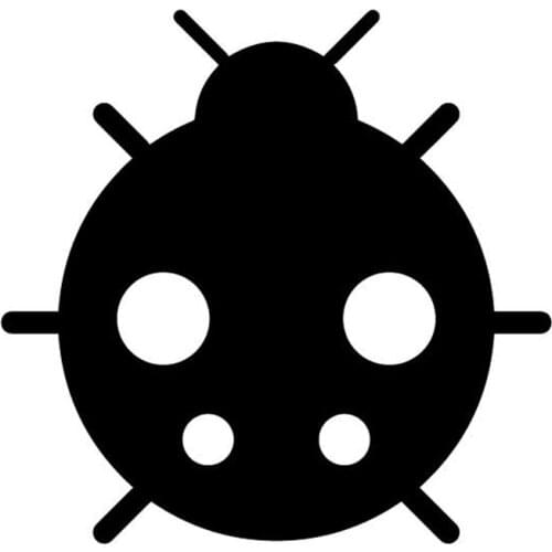 15.6CM*15.1CM Cartoon Ladybug Decor Bumper Vinyl Decal Car Sticker Accessories