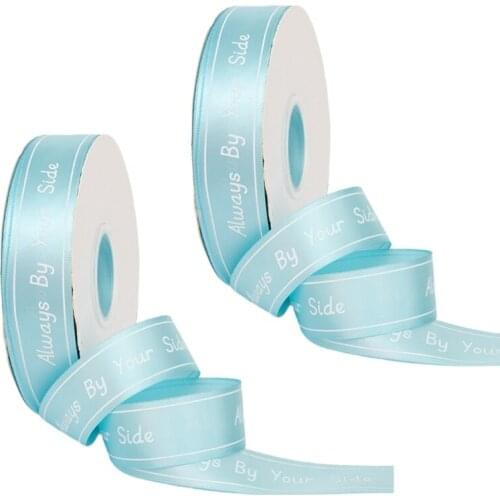 2 Rolls 50Yards Satin Wrapping Ribbon for Wedding Favor Craft Gift Wrap Supplies X7JB