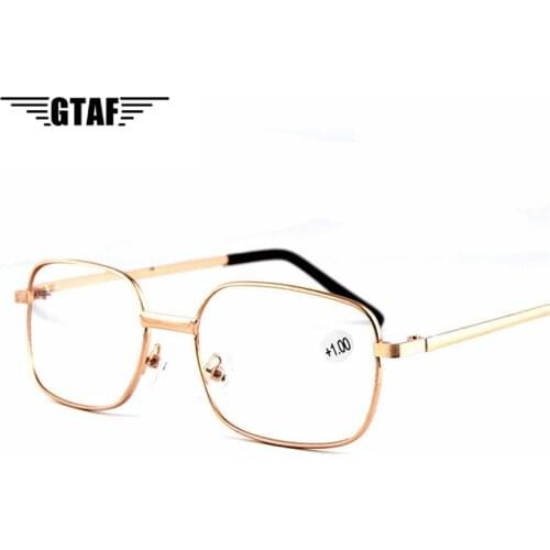 2020 New Fashion Reading Glasses Metal Full Frame Simplicity Men Women Universal Old Man Reading Glasses +1.0 To +4.0