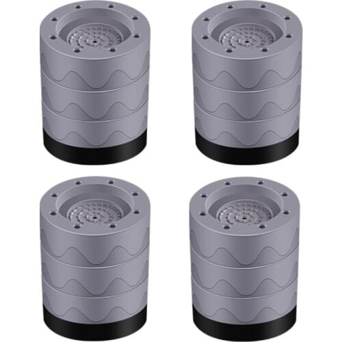 4 Anti-vibration Pads For Washer And Dryer Non-slips Mat Rubber 3.5cm/6cm/8cm Anti-Vibration Universal Washing Machine Feet