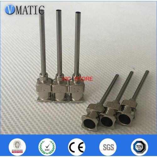 Free Shipping 12Pcs 1 Inch Tip Length 15G Blunt Stainless Steel Glue Dispensing Syringe Needle Tips